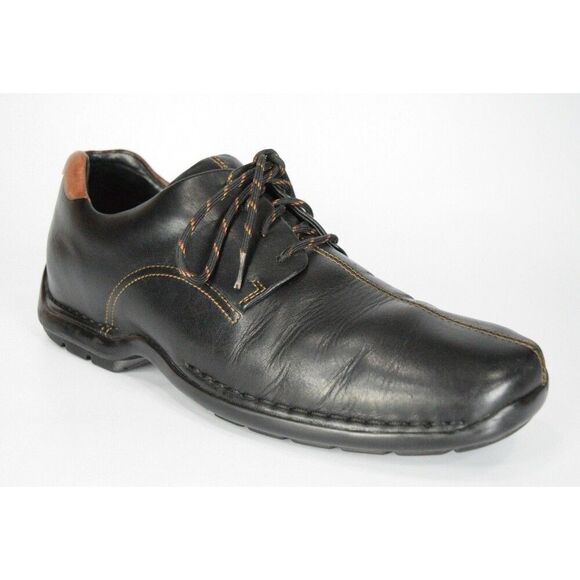 Cole Haan Zeno Lace II Men\'s Size 10 Black Leather Casual Lace Up Oxfords C07483 main image 11